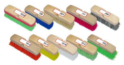 10" Soft Red Poly Wash Brush