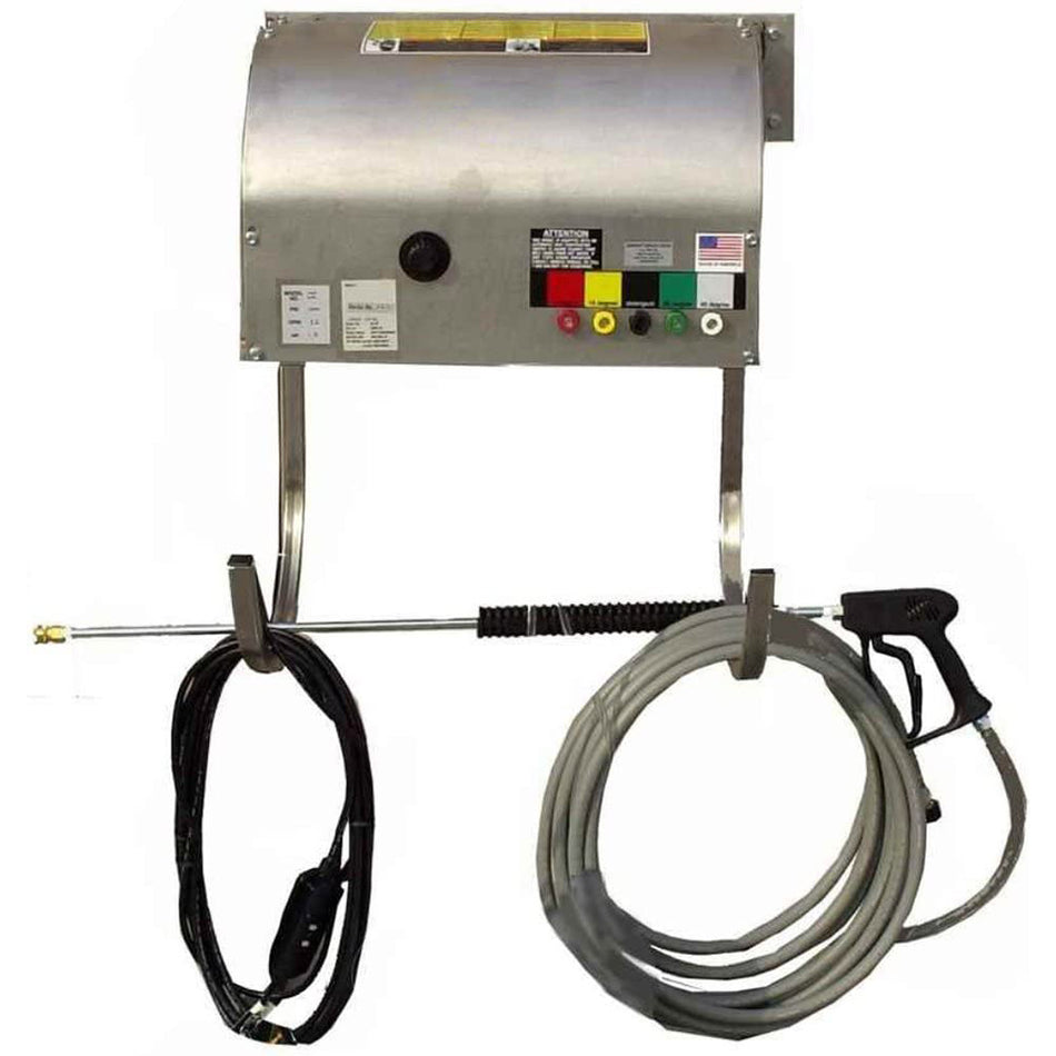 1000 PSI Stainless Steel Wall Mount Electric Pressure Washer
