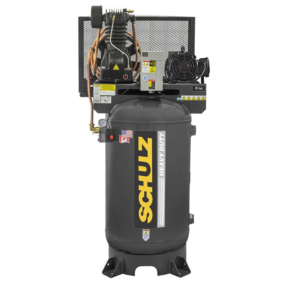Schulz 580VL20X-1, 80 Gallon Piston Air Compressor, 15.8 CFM, 5 HP