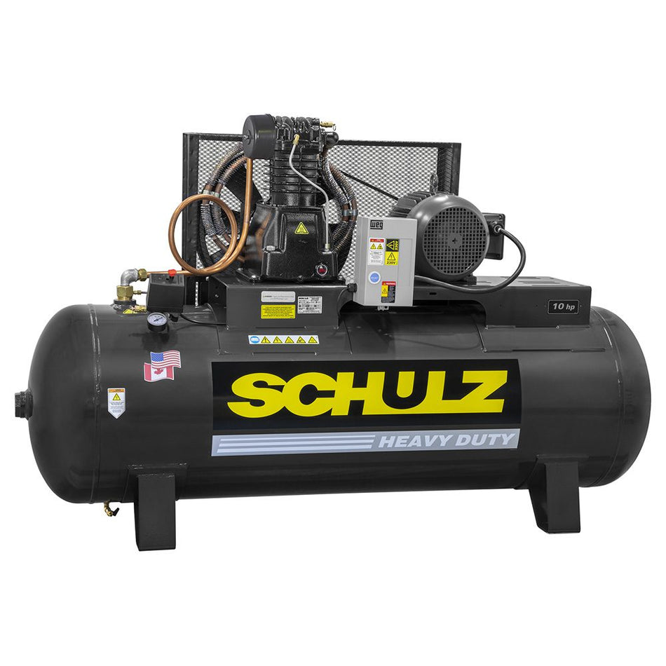Schulz 10120HL40X-3, 120 Gallon Piston Air Compressor, 28.4 CFM, 10 HP