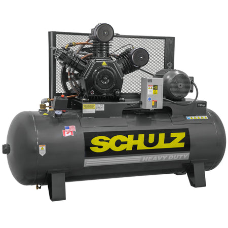 Schulz P10120HW40X-3, 120 Gallon Piston Air Compressor, 28 CFM, 10 HP