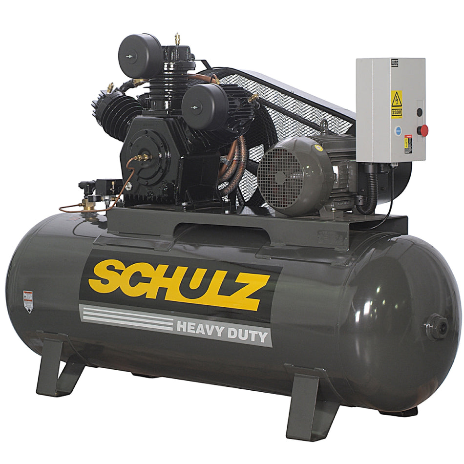 Schulz P15120HW60X-3 , 120 Gallon Piston Air Compressor, 45.2 CFM, 15 HP