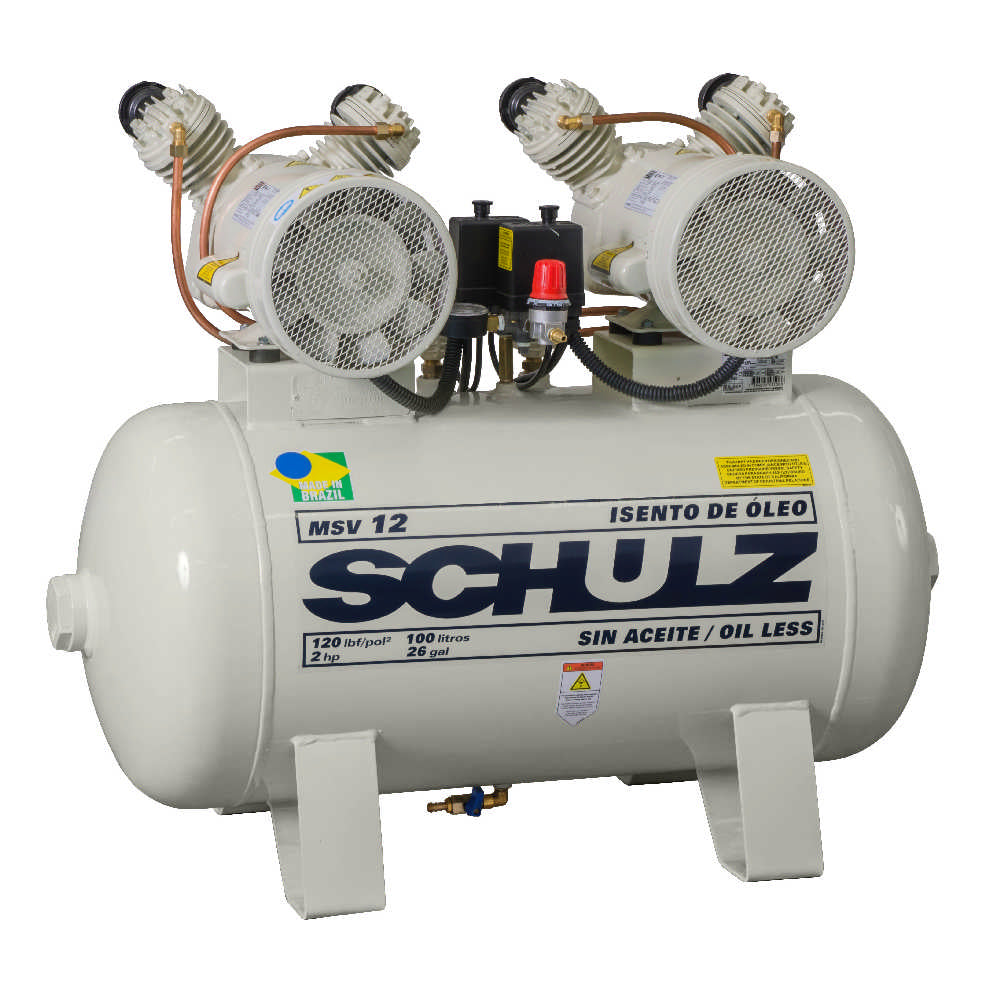 Schulz MSV 12/30, 30 Gallon Piston Air Compressor, 4.2 CFM, 2 HP