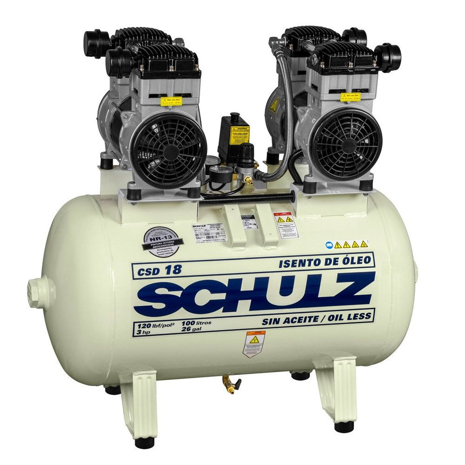 Schulz CSD 18/30, 30 Gallon Piston Air Compressor, 7.4 CFM, 3 HP