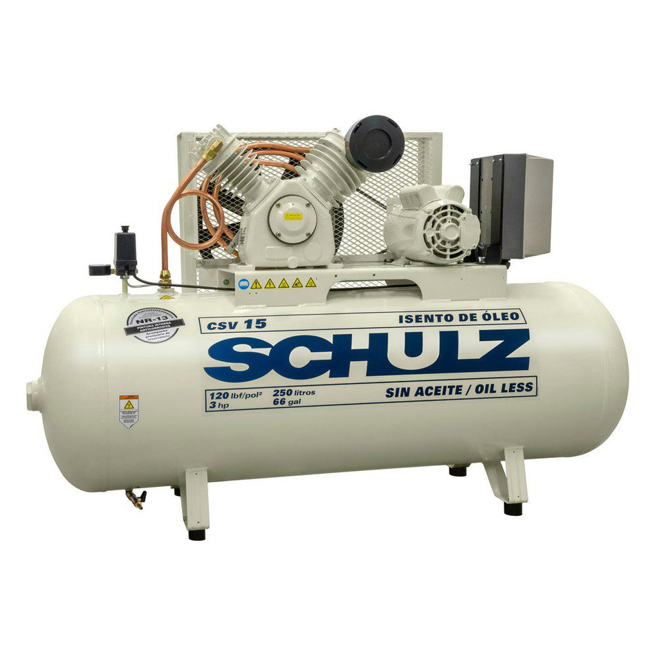 Schulz 360HV15-1, 60 Gallon Piston Air Compressor, 6.6 CFM, 3 HP