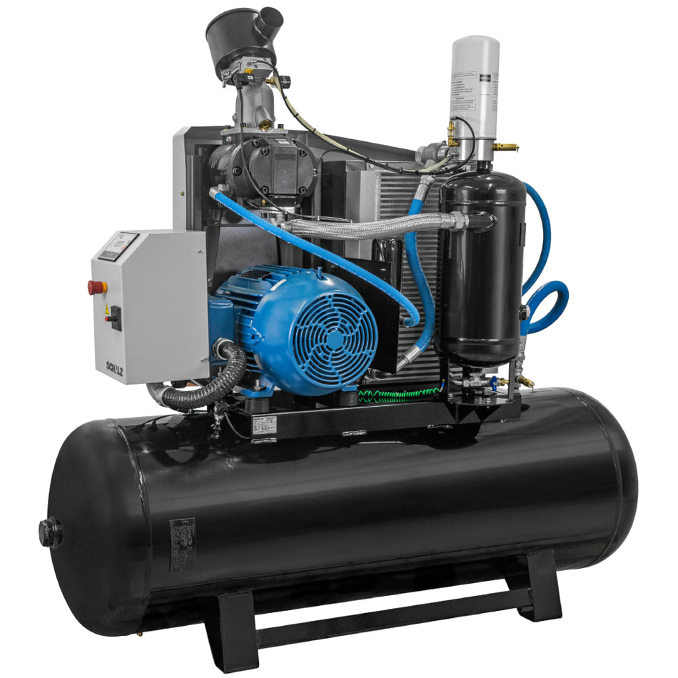 Schulz SRP-3040 COMPACT, 120 Gallon Rotary Screw Air Compressor, 150 CFM, 40 HP