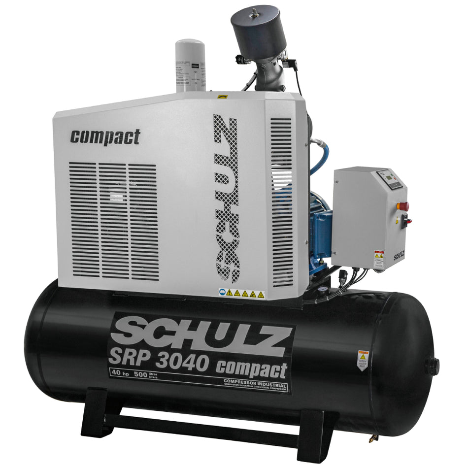 Schulz SRP-3040 COMPACT, 120 Gallon Rotary Screw Air Compressor, 150 CFM, 40 HP