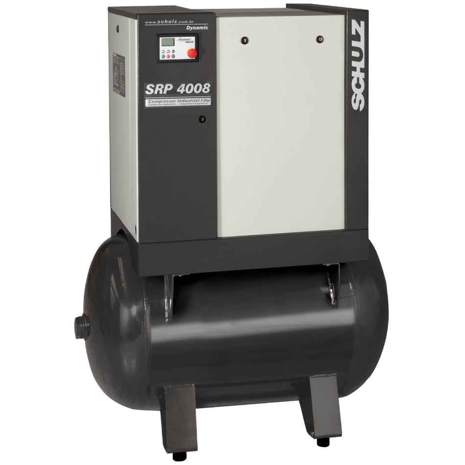 Schulz SRP-4008 R DYNAMIC, 60 Gallon Rotary Screw Air Compressor, 25 CFM, 7.5 HP