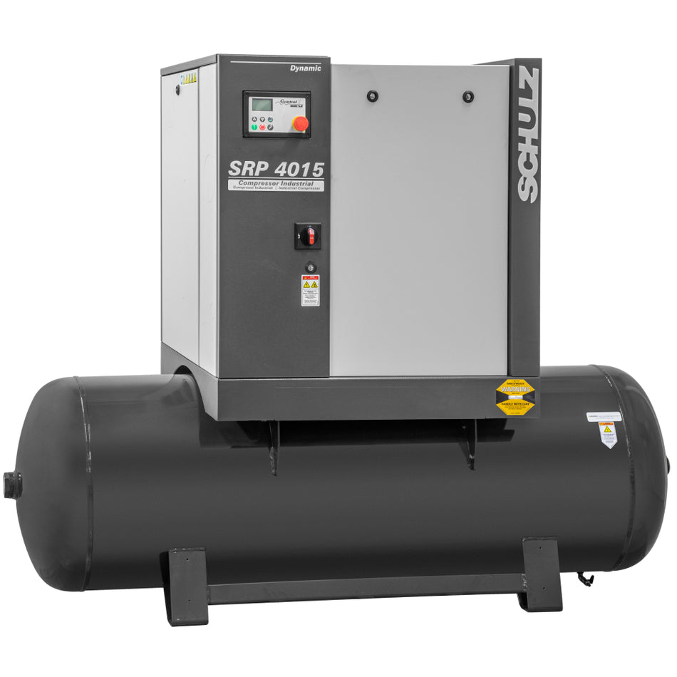 Schulz SRP 4015 R DYNAMIC, 120 Gallon Rotary Screw Air Compressor, 51 CFM, 15 HP