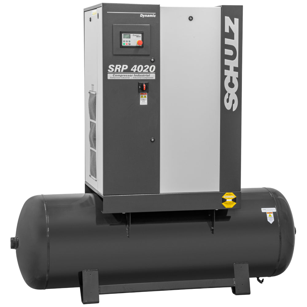 Schulz SRP-4020 FLEX, 120 Gallon Rotary Screw Air Compressor, 74 CFM, 20 HP