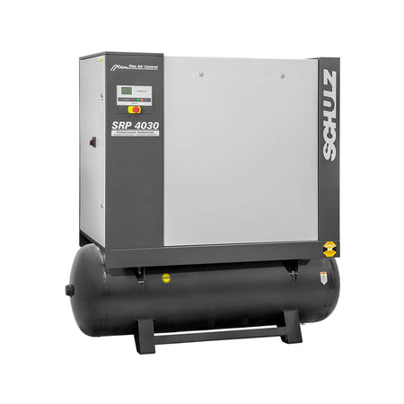 Schulz SRP-4030 FLEX, 120 Gallon Rotary Screw Air Compressor, 113 CFM, 30 HP