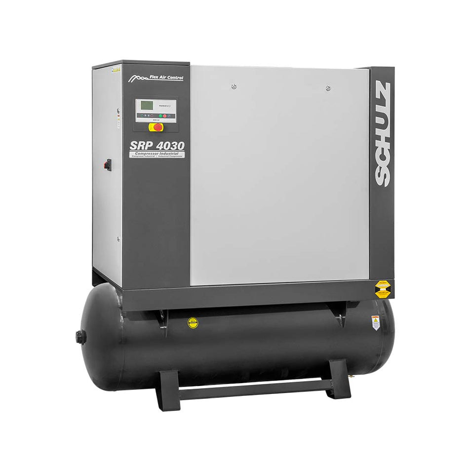 Schulz SRP-4030 FLEX, 120 Gallon Rotary Screw Air Compressor, 113 CFM, 30 HP