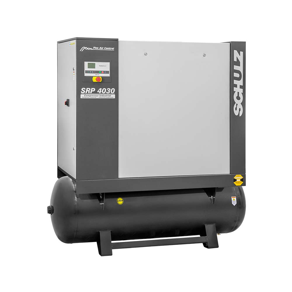 Schulz SRP-4030 FLEX, 120 Gallon Rotary Screw Air Compressor, 113 CFM, 30 HP