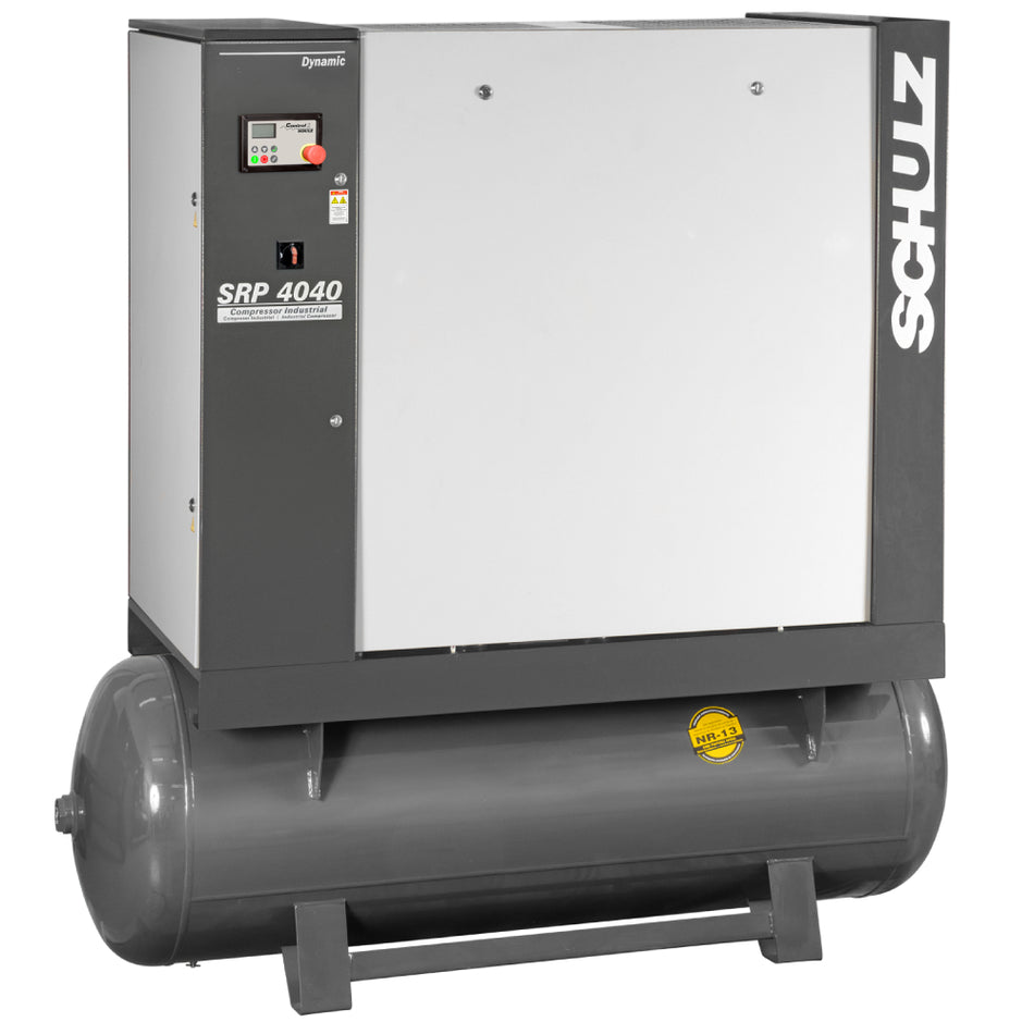 Schulz SRP-4040 FLEX, 120 Gallon Rotary Screw Air Compressor, 150 CFM, 40 HP