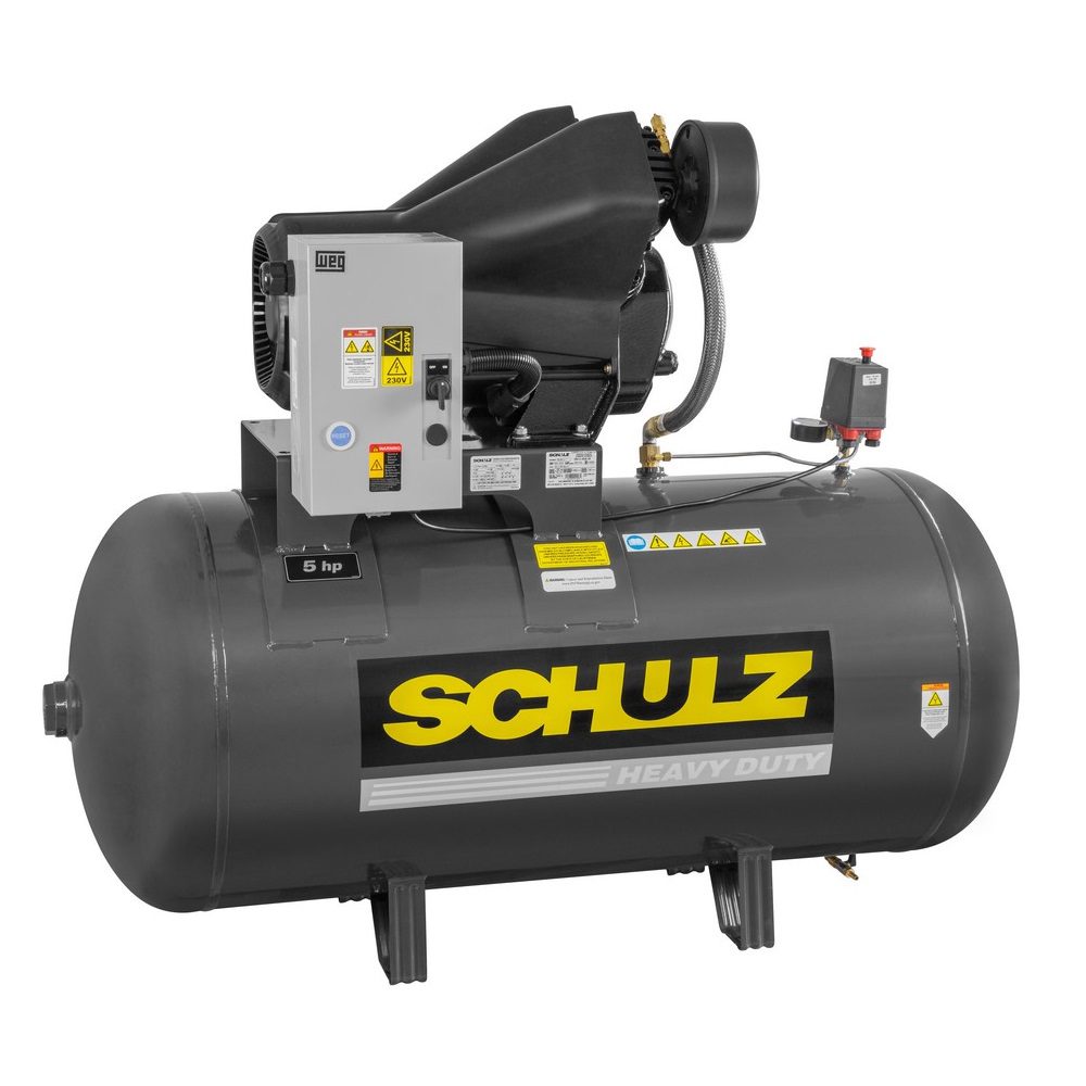 Schulz MCSV20AP AUDAZ, 80 Gallon Piston Air Compressor, 14.2 CFM, 5 HP