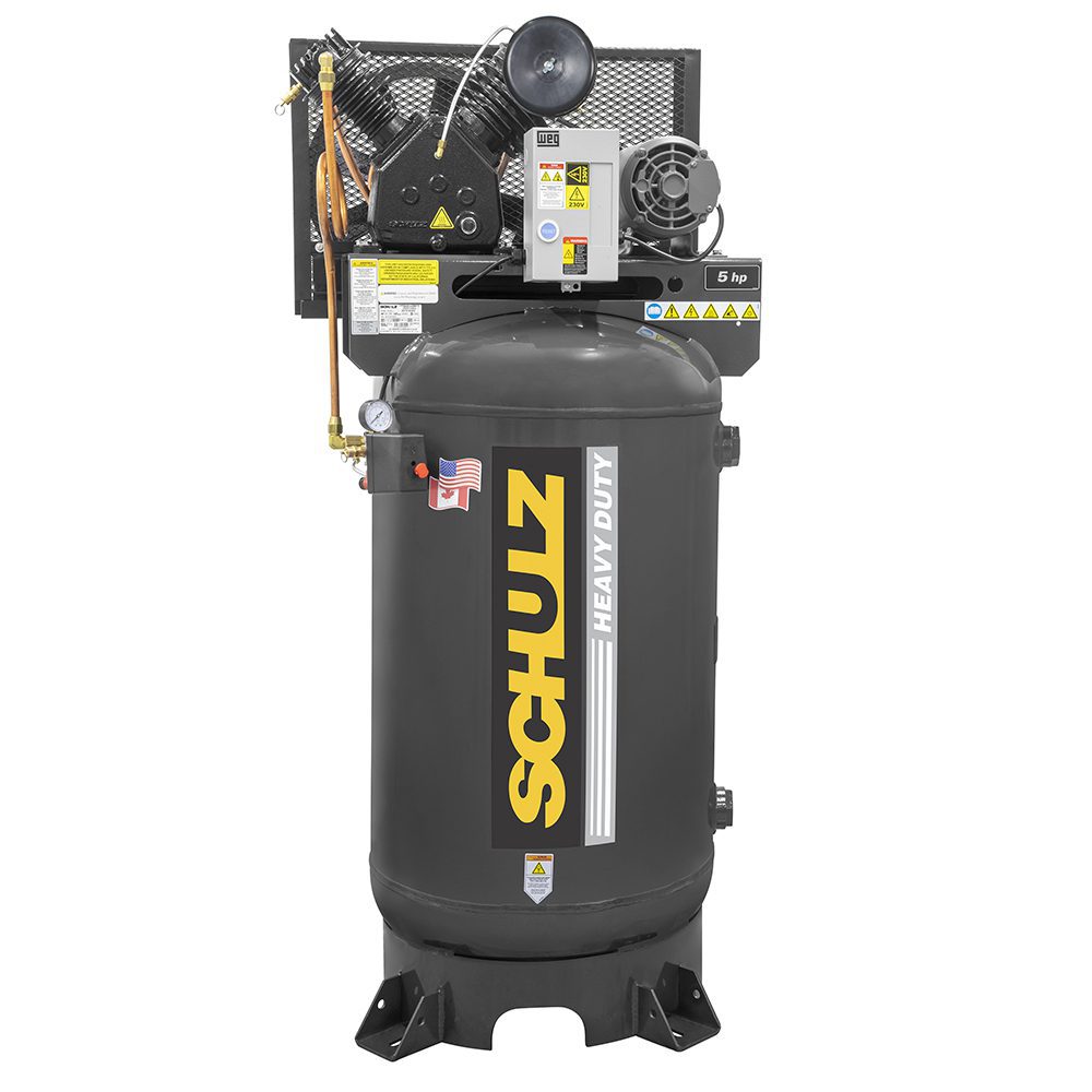 Schulz 580VV20X-1, 80 Gallon Piston Air Compressor, 15.6 CFM, 5 HP