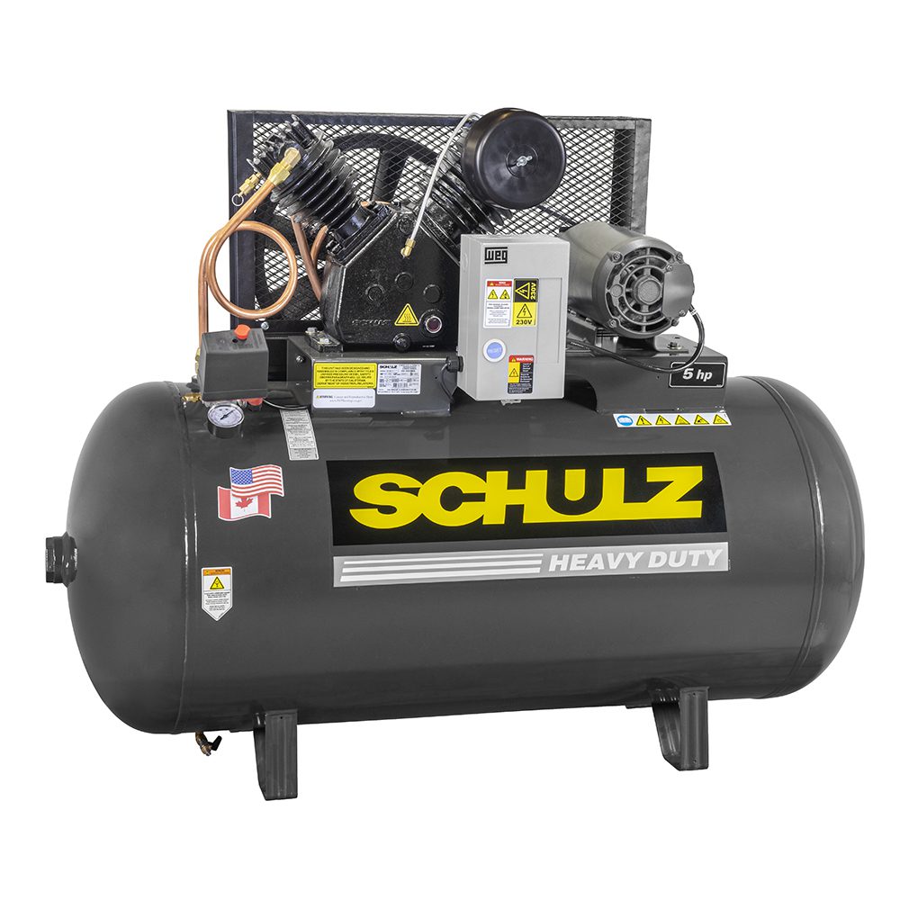 Schulz 580HV20X-1, 80 Gallon Piston Air Compressor, 15.6 CFM, 5 HP