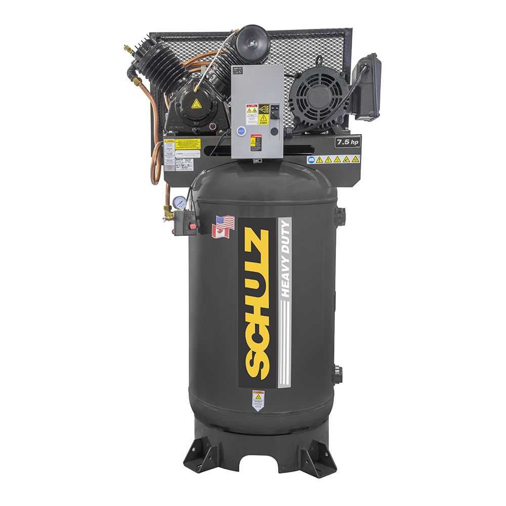 Schulz 7580VV30X-3, 80 Gallon Piston Air Compressor, 20.1 CFM, 7.5 HP