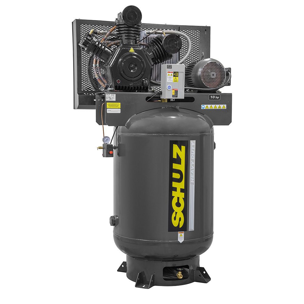 Schulz 10120VW40X-3, 120 Gallon Piston Air Compressor, 28 CFM, 10 HP