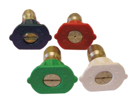 4-Pack Pressure Washer Nozzle Kit – Quick Connect, 0°, 25°, 40° & Soap Tips