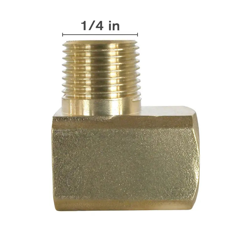 1/4" NPT Street Brass Elbow