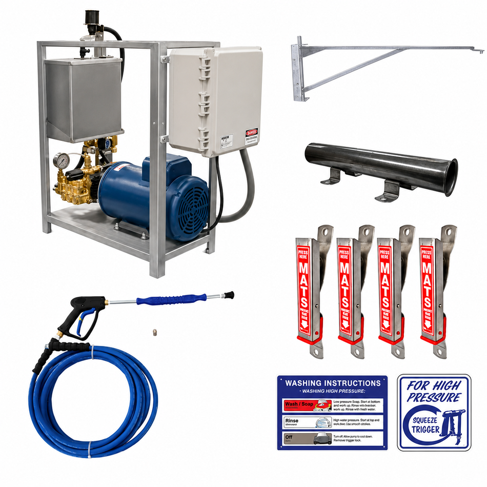230V, 1 Phase 1300 PSI Heavy Duty Car Wash Equipment