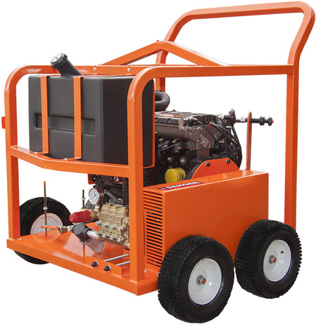 3000 PSI @ 12 GPM Industrial Cold Water Gas - Belt Drive 35 HP Pressure Washer