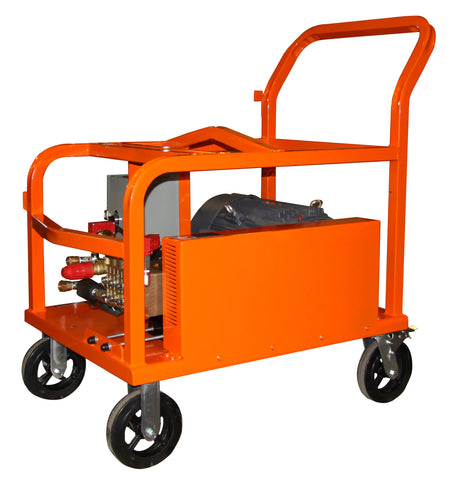 4000 PSI @ 4 GPM Industrial Cold Water Electric - Flange/Coupling Drive 10 HP 220V-1PH