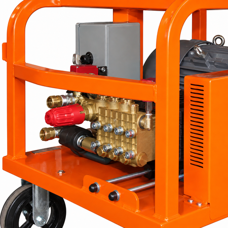 A closeup of pump of the 4000 PSI Power Wash Pressure Washer.