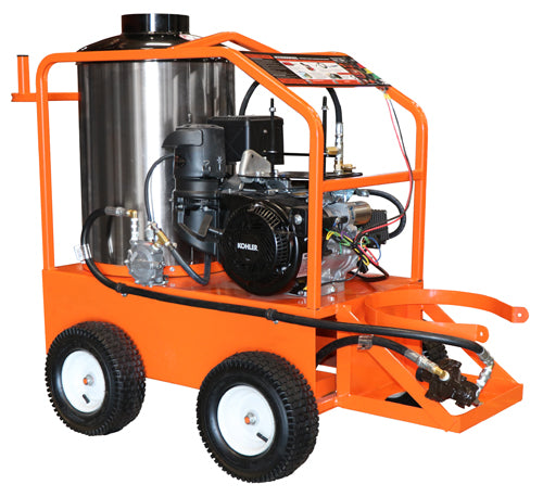 4000 PSI @ 3.5GPM 13HP Honda Engine Commercial Hot Water Propane Pressure Cleaning System