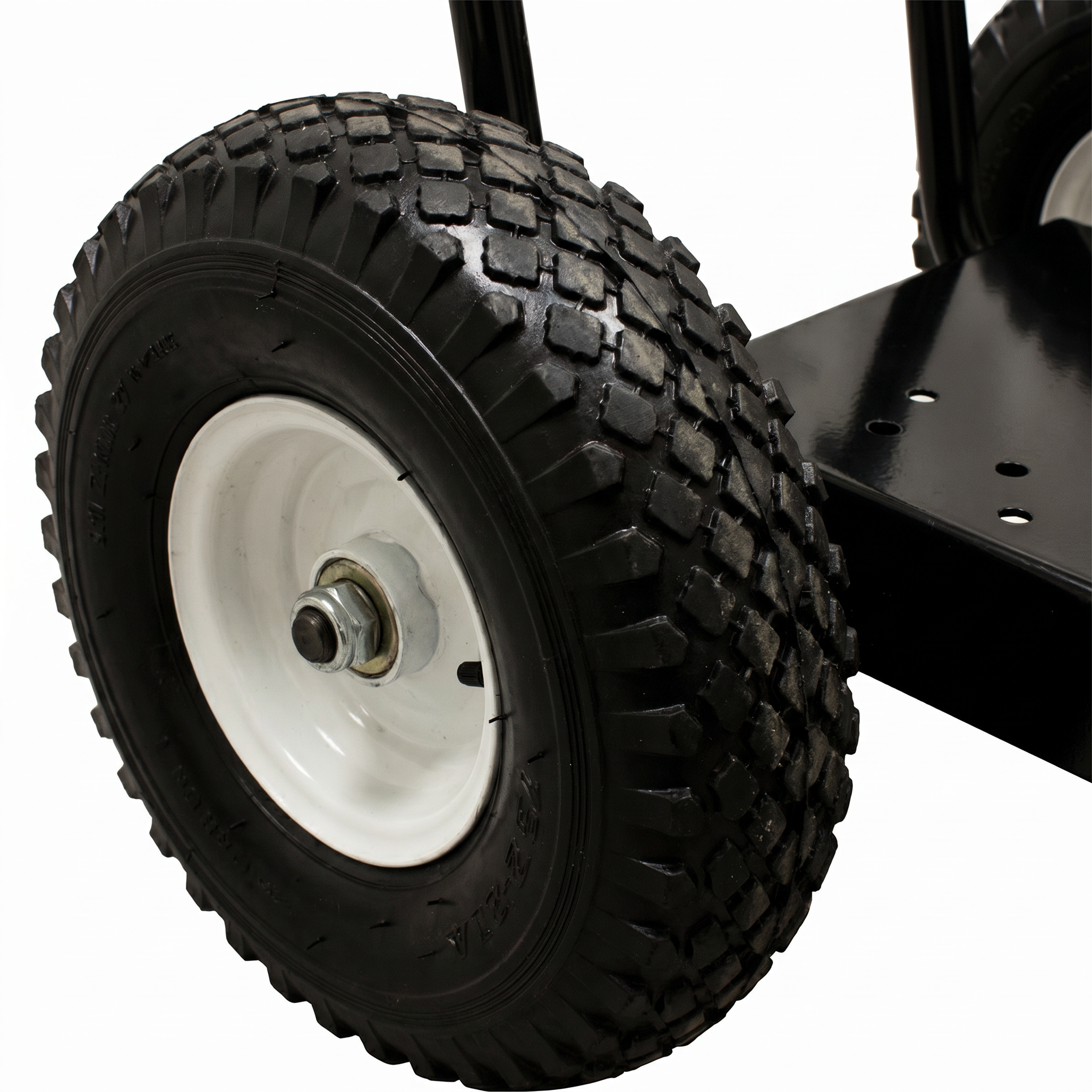 tire of 5950 Heavy Duty Electric or Gas Pressure Washer Cart Frame 6.5HP (Black)
