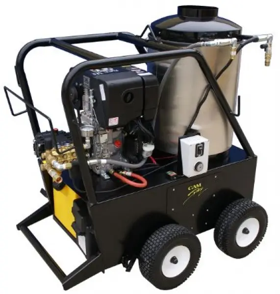 3000 PSI Diesel Portable Hot Water Pressure Washer, Oil/Diesel Burner