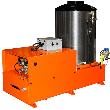3000PSI @ 5GPM Industrial Hot Water Electric - Propane Fired Belt Drive 10HP 460V-3PH Pressure Washer
