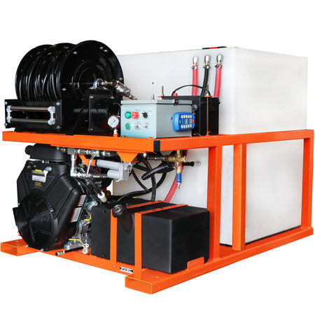 3500 PSI @ 12 GPM Cold Water Jetter - Gearbox Driven 35 HP