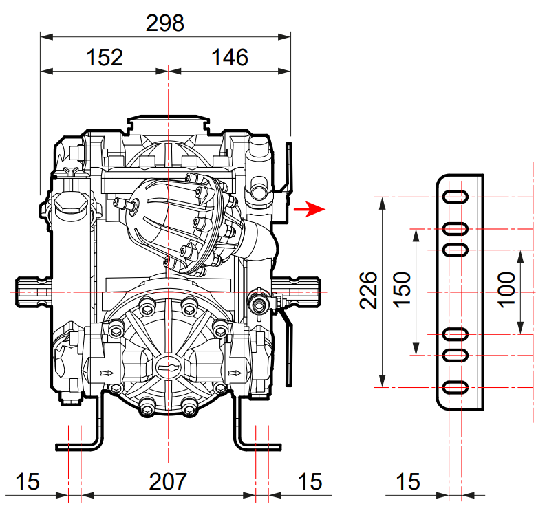 Comet Diaphragm Pump IDS1401