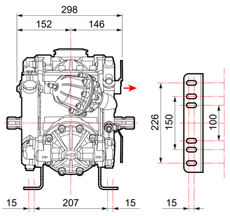Comet Diaphragm Pump IDS1401