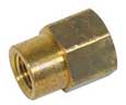 3/4" x 1/2" F Brass Reducing Hex Coupler