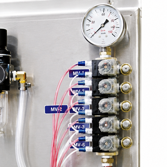 Foam Brush System 1 Bay Air Driven Pump