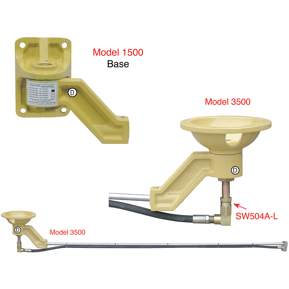 66" Stainless Steel Wall Boom