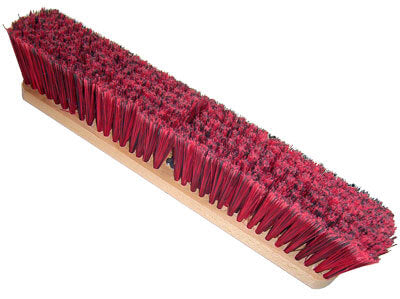 36" Red & Black Superfine Broom