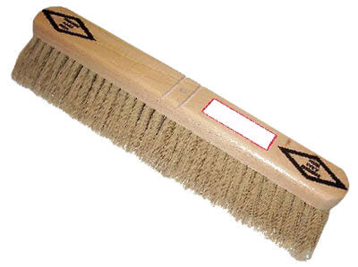 30" Beige Fine Sweep Poly Broom