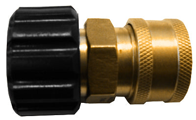 Brass Coupler 3/80" QC x M22 F Twist Coupler