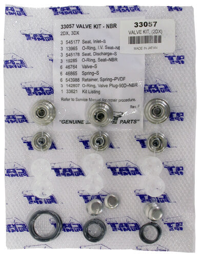 Kit Inlet Valve W/S-Valves NBR Tuff Cat Case