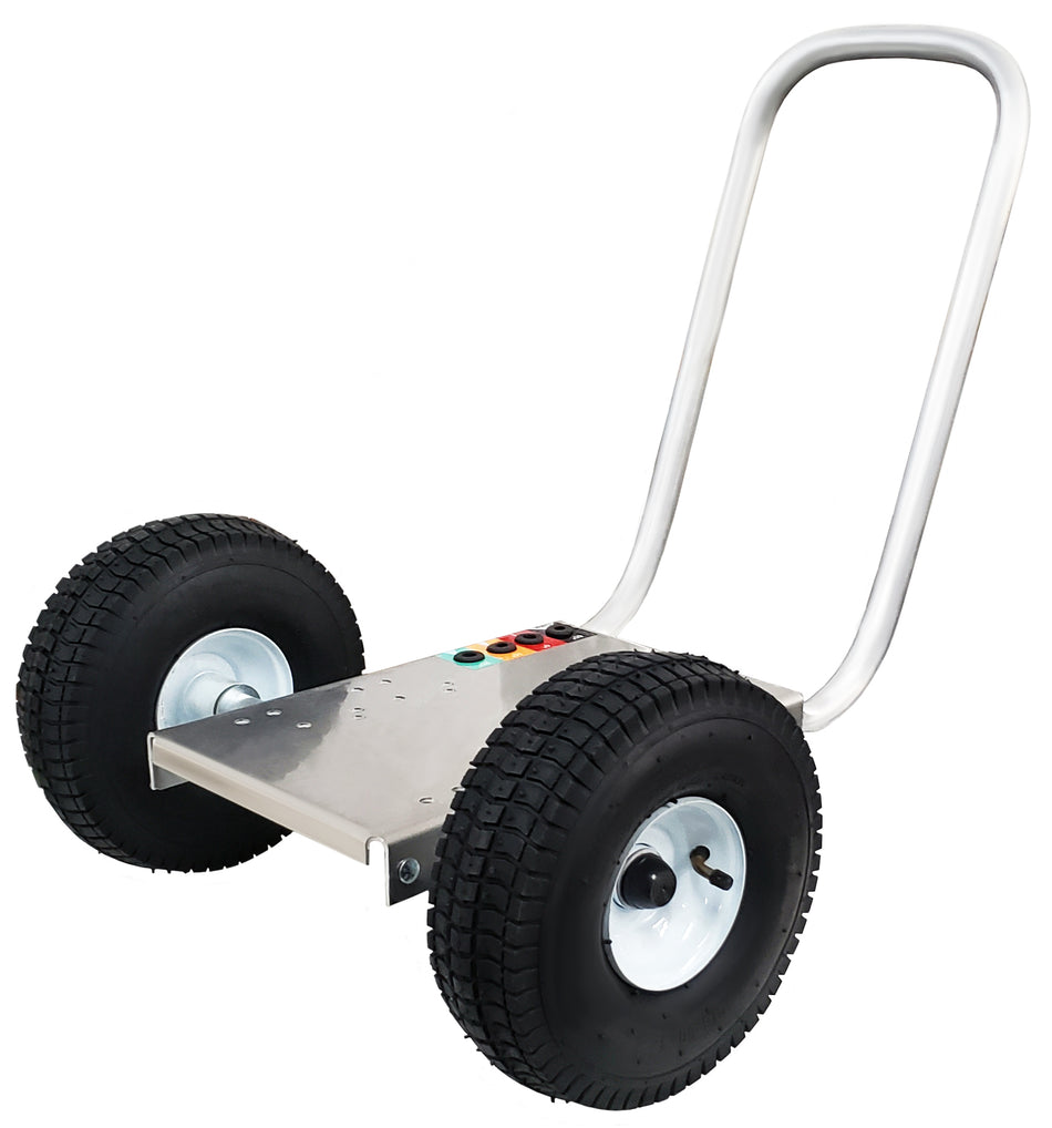 10" x 15" Aircraft Grade Aluminum Pressure Washer Cart with 5 Tip Holes, No Rear Handle