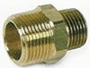 1/8" MPT x 3/8" MPT 6000 PSI Hex Reducer brass