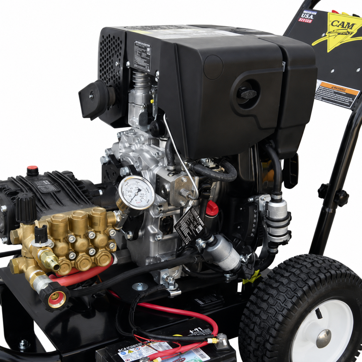 engine of the hatz diesel powered pressure washer