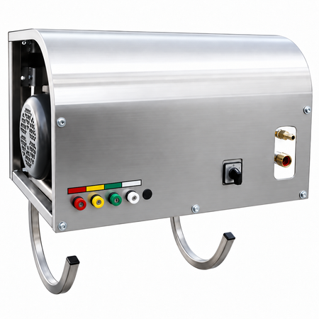 A 3000 PSI Cam Spray Wall Mount SS Pressure Washer