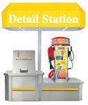 8 FT Single Vacuum Island Base - for use w/ Canopy