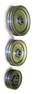 6.3" Double Groove Pulley