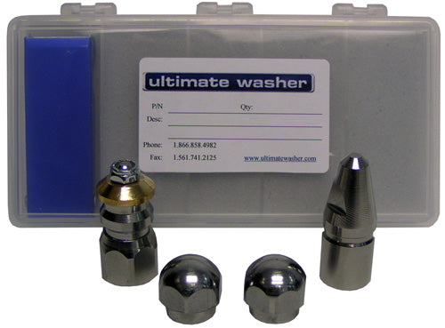 4 PC 3/8" NPT Sewer Nozzle Kit